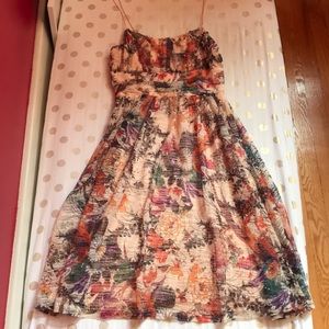 Anthropology Spaghetti Strap Dress